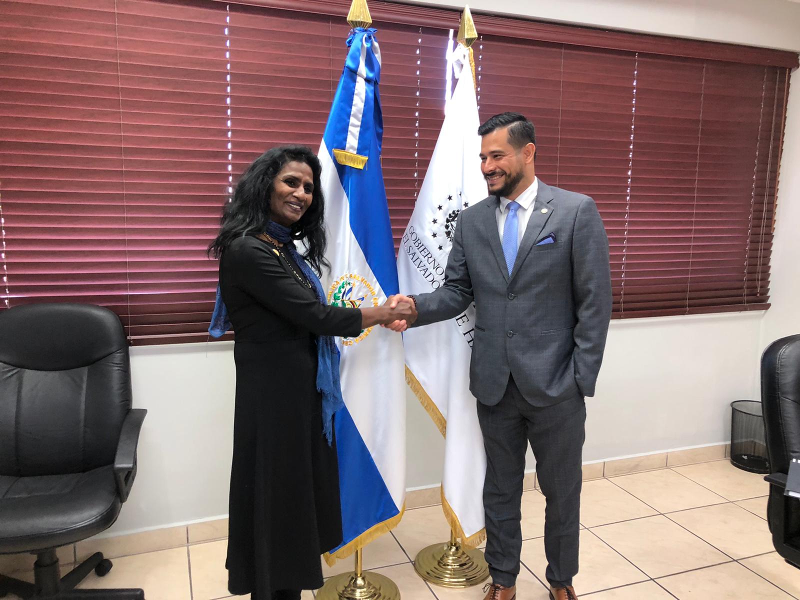 With H.E. Nelson Eduardo Fuentes, Minister of Hacienda