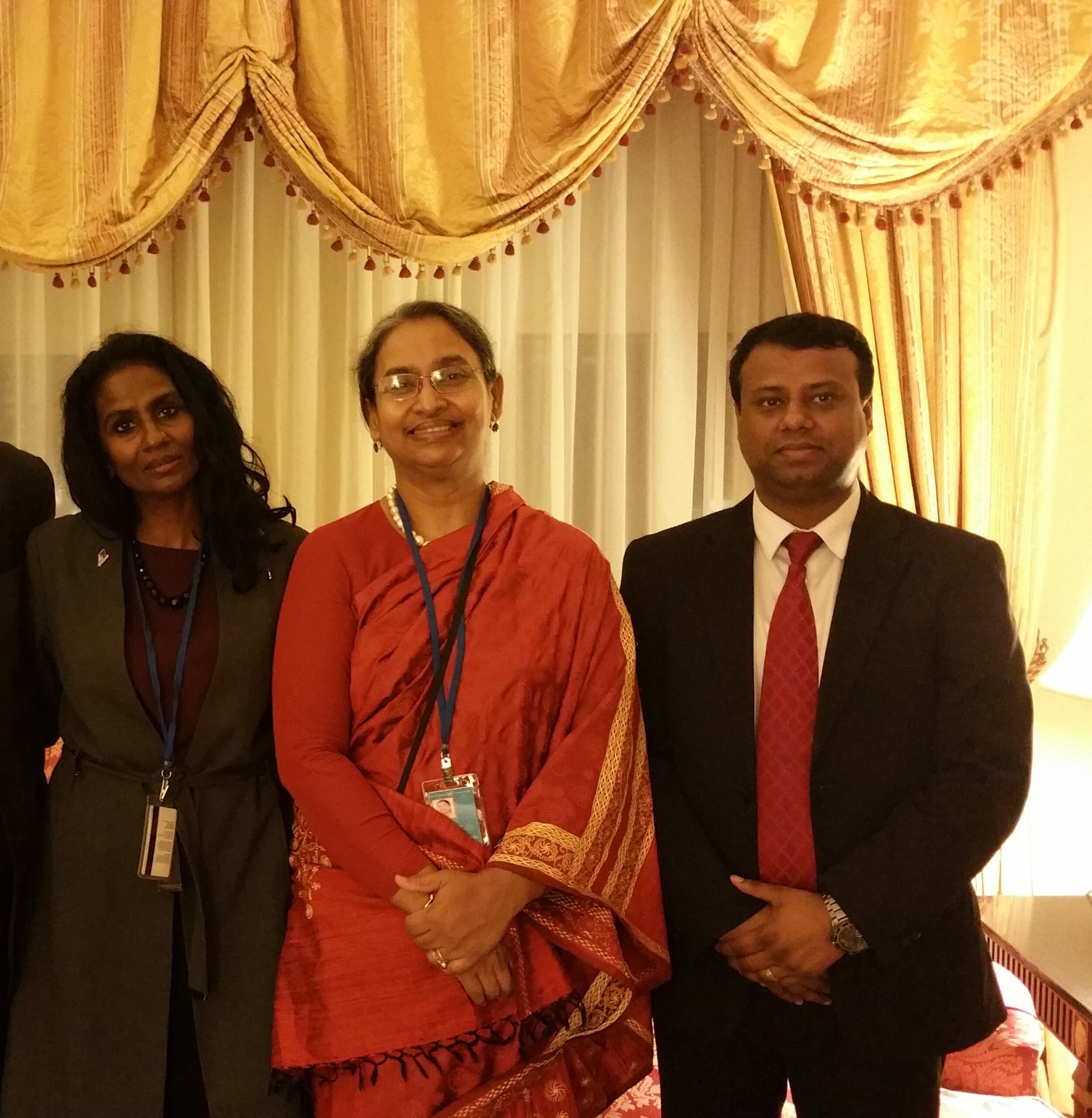 With H.E. Mrs. Dipu Moni, former Foreign Minister of Bangladesh